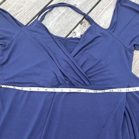 ASOS cold Shoulder wrap dress 14 - Picture 9 of 13